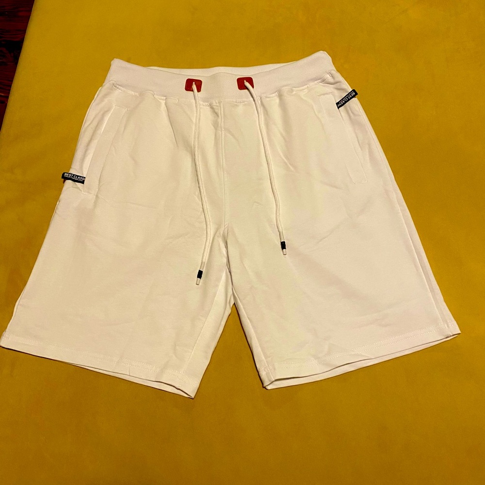 Men’s/Women’s White Athletic Casual Shorts